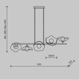 Подвесной светильник Maytoni MOD207PL-05BS-foto7