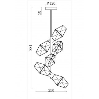 Подвесной светильник Maytoni MOD325PL-06G1-foto2