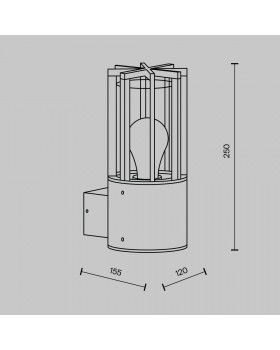 Настенный светильник (бра) Outdoor O453WL-01GF-foto8