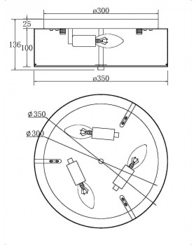 Потолочный светильник Maytoni MOD096CL-03G-foto2