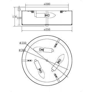 Потолочный светильник Maytoni MOD096CL-03G-foto2