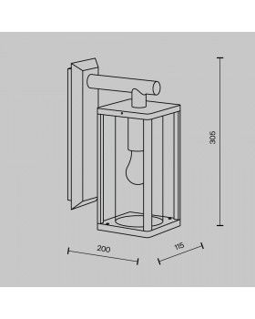 Настенный светильник (бра) Outdoor O452WL-01GF1-foto8