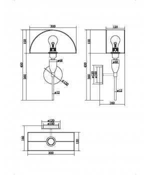 Настенный светильник (бра) Maytoni Z034WL-01BS-foto2