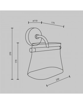 Настенный светильник (бра) Maytoni MOD170WL-L8BS3K2-foto2