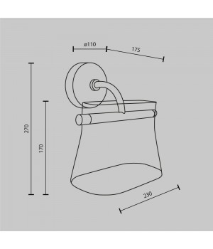 Настенный светильник (бра) Maytoni MOD170WL-L8BS3K2-foto2