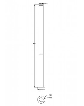 Садово-парковый светильник Outdoor O041FL-L100B3K-foto3
