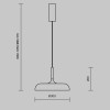 Подвесной светильник Maytoni MOD189PL-L12B3K1