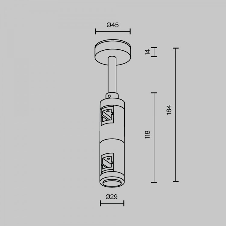 Комплектующие для трековой системы Technical TRA156С-D1-BS