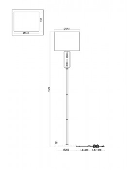 Напольный светильник (торшер) Freya FR1007FL-01N-foto2