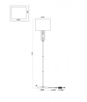 Напольный светильник (торшер) Freya FR1007FL-01N-foto2