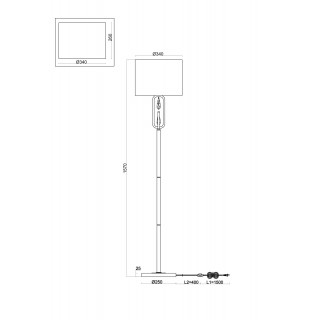 Напольный светильник (торшер) Freya FR1007FL-01N-foto2