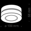 Потолочный светильник Technical C022CL-L12W4K