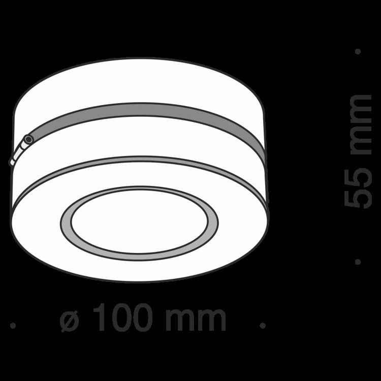 Потолочный светильник Technical C022CL-L12W4K