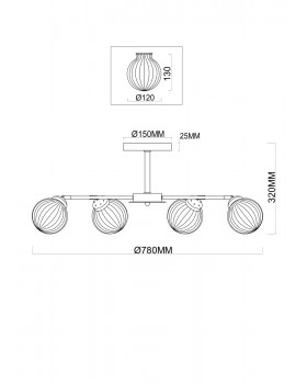 Люстра Freya FR5041PL-08BS-foto2