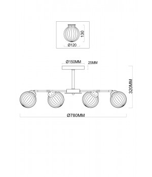 Люстра Freya FR5041PL-08BS-foto2