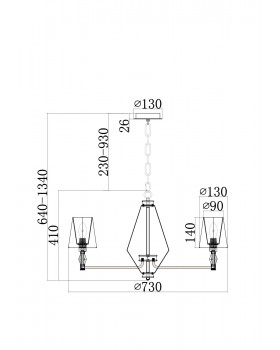Люстра Maytoni MOD038PL-06CH-foto2