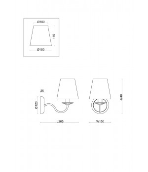Настенный светильник (бра) Freya FR2027WL-01N-foto2
