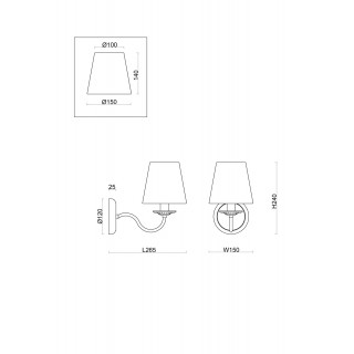 Настенный светильник (бра) Freya FR2027WL-01N-foto2