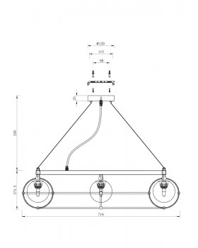 Подвесной светильник Maytoni MOD312PL-10GCH-foto6