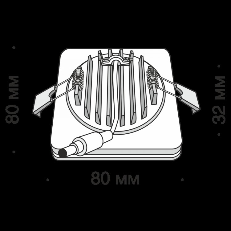 Встраиваемый светильник Technical DL303-L7W4K