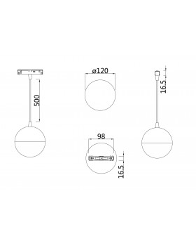 Трековый подвесной светильник Technical TR018-2-10W4K-B-foto6