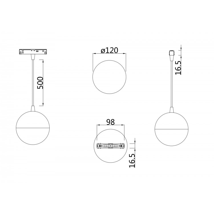 Трековый светильник Technical TR018-2-10W4K-B