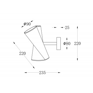 Настенный светильник (бра) Maytoni MOD095WL-02BS-foto2