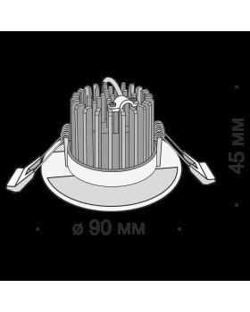 Встраиваемый светильник Technical DL038-2-L7W-foto5