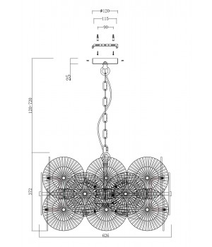 Подвесной светильник Maytoni MOD007PL-08G-foto4