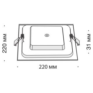 Встраиваемый светильник Technical DL022-6-L18W-foto5