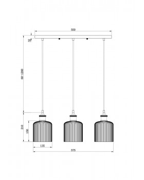 Подвесной светильник Freya FR9001PL-03GB-foto3