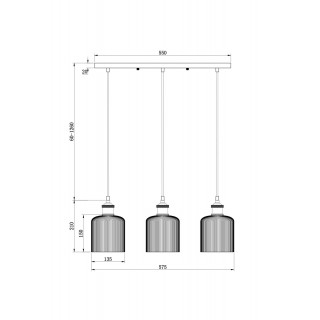 Подвесной светильник Freya FR9001PL-03GB-foto3