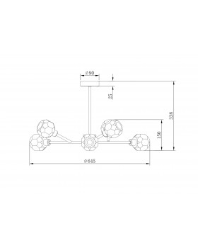 Люстра Freya FR5114PL-06BZ-foto3