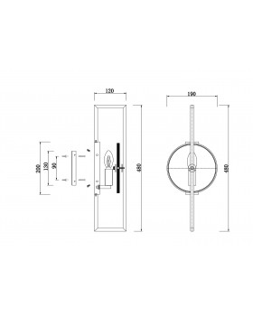 Настенный светильник (бра) Maytoni MOD099WL-01G-foto4