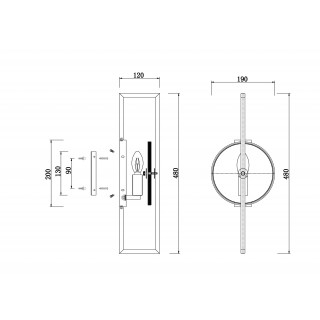 Настенный светильник (бра) Maytoni MOD099WL-01G-foto4
