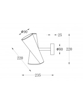 Настенный светильник (бра) Maytoni MOD095WL-02W-foto3