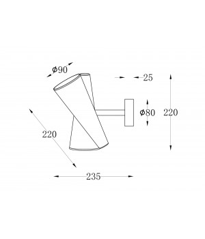 Настенный светильник (бра) Maytoni MOD095WL-02W-foto3