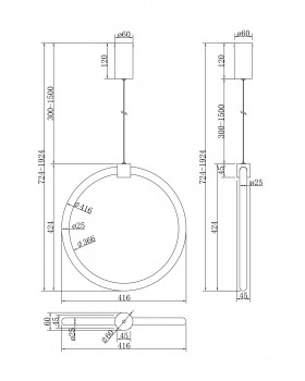 Подвесной светильник Maytoni MOD315PL-L20CH3K-foto4