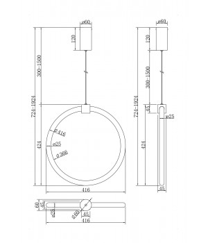 Подвесной светильник Maytoni MOD315PL-L20CH3K-foto4