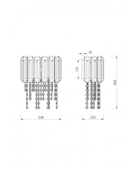 Настенный светильник (бра) Maytoni MOD097WL-02CH-foto4