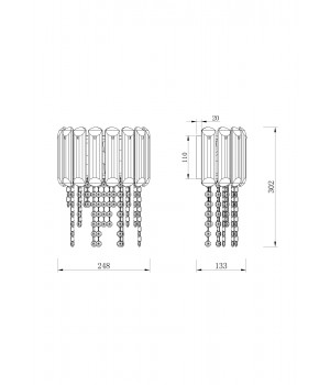 Настенный светильник (бра) Maytoni MOD097WL-02CH-foto4