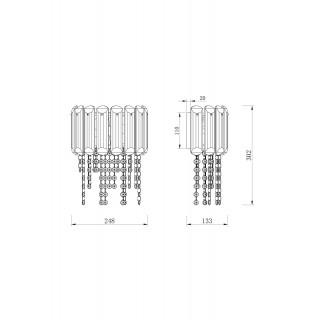 Настенный светильник (бра) Maytoni MOD097WL-02CH-foto4