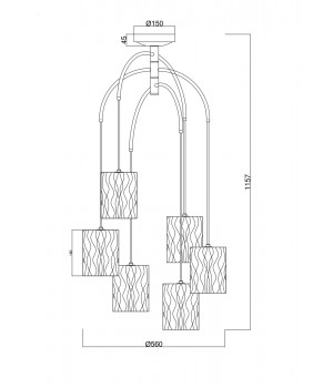 Подвесной светильник Maytoni MOD042PL-06BS-foto5
