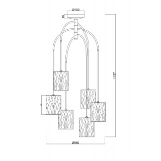 Подвесной светильник Maytoni MOD042PL-06BS-foto5