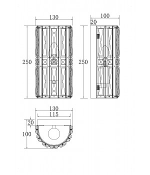 Настенный светильник (бра) Maytoni MOD094WL-01G-foto8