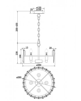 Подвесной светильник Maytoni MOD043PL-04CH-foto5