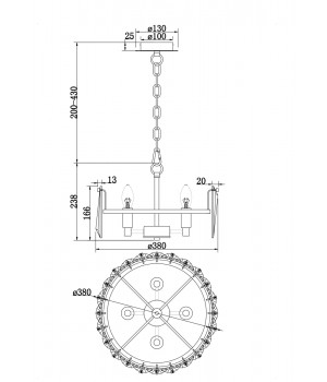 Подвесной светильник Maytoni MOD043PL-04CH-foto5