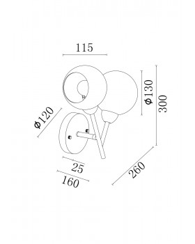 Настенный светильник (бра) Freya FR5121WL-02G-foto5