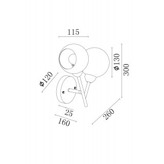 Настенный светильник (бра) Freya FR5121WL-02G-foto5