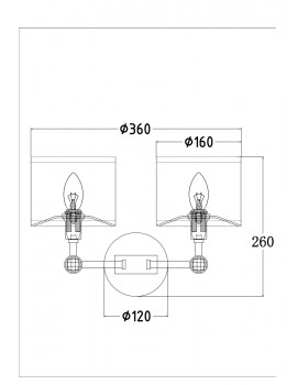 Настенный светильник (бра) Maytoni MOD088WL-02BS-foto3